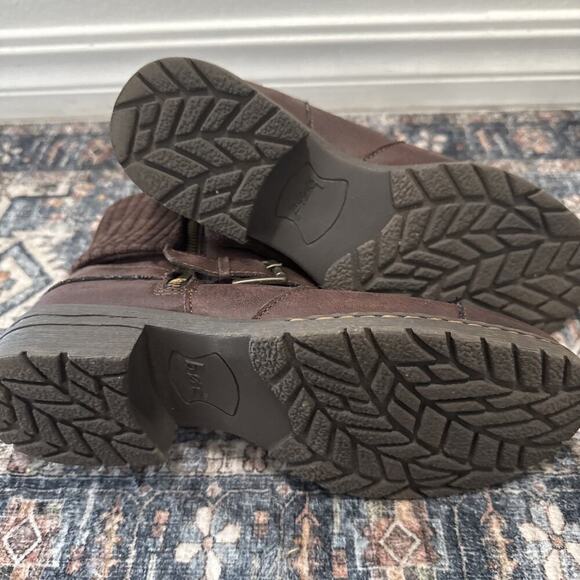 Born b.o.c. Nisida BROWN Zip Up Non Skid Cuffed Ankle Boots Size 8.5 NEW - Picture 6 of 6
